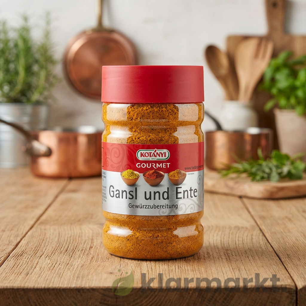 product-8 Kotányi Gourmet Gansl und Ente Gewürzzubereitung 308g – Bild 1