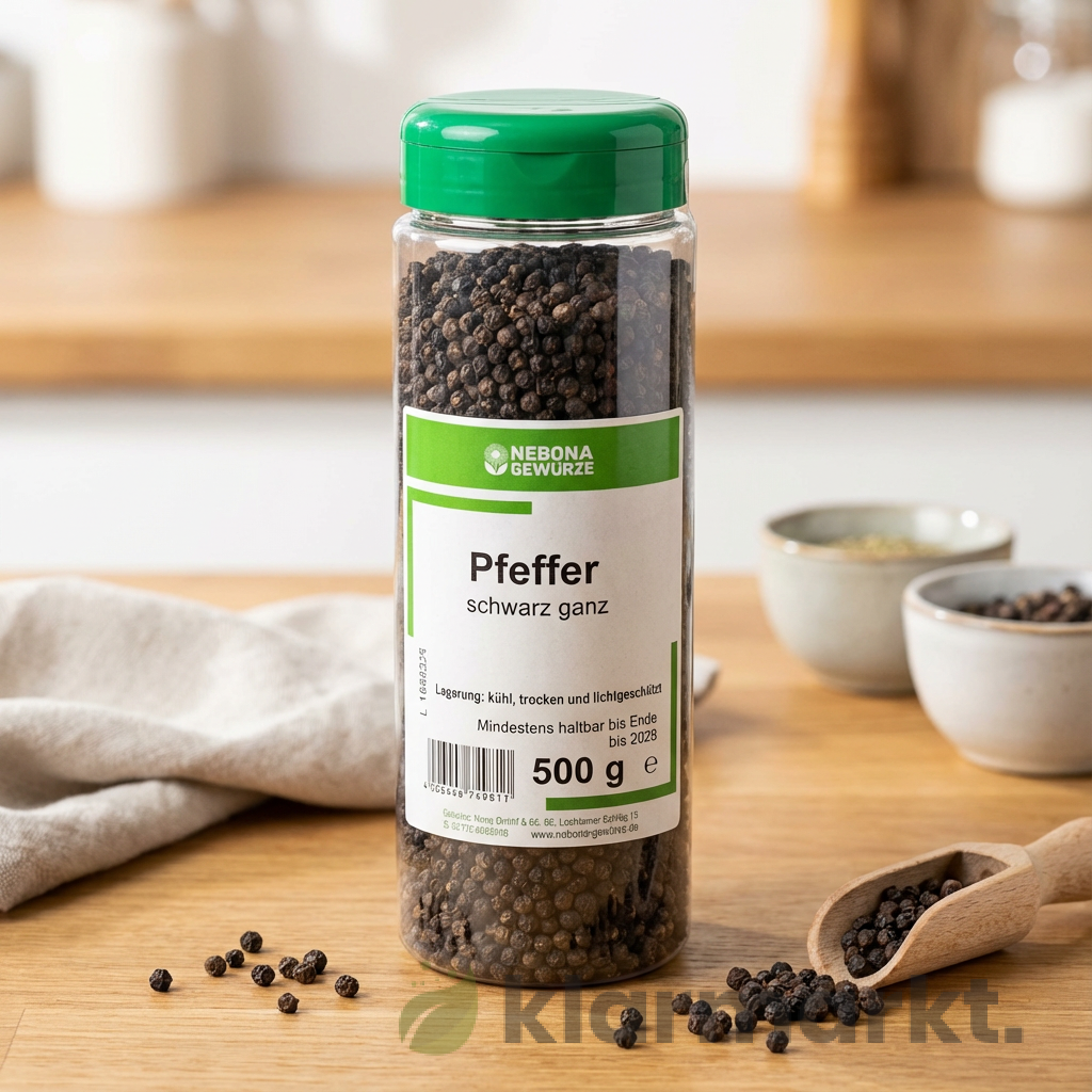 product-46 Nebona Gewürze Pfeffer schwarz ganz 500g – Bild 1
