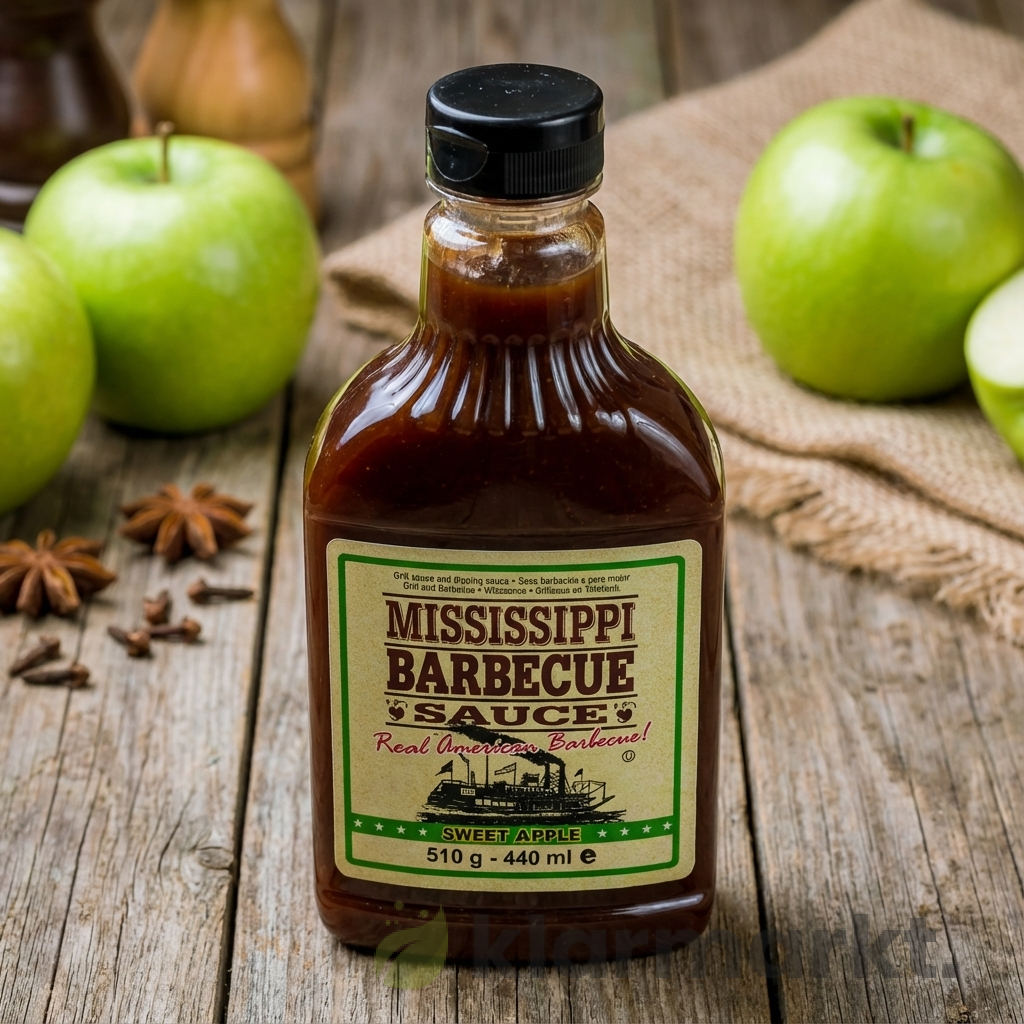 product-50 Mississippi Barbecue Sauce Sweet Apple 510g – Bild 1