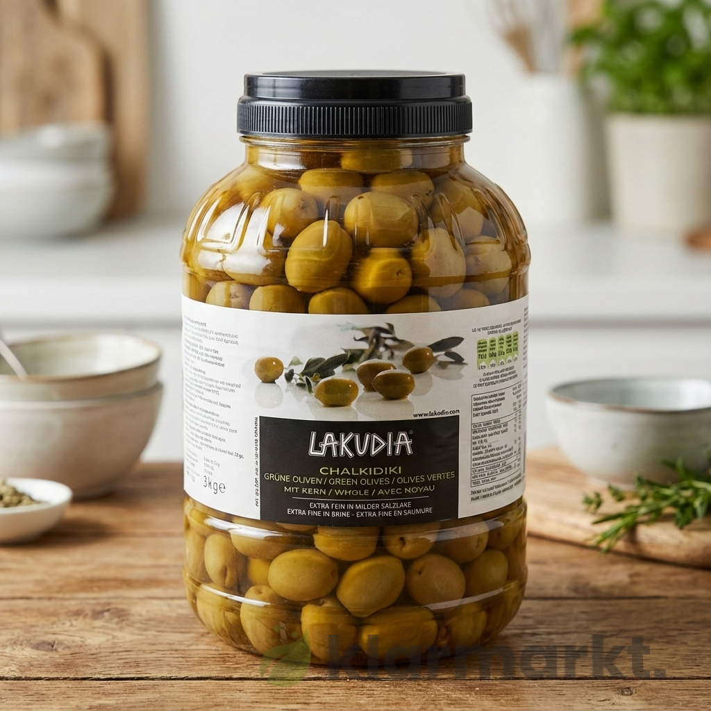 product-57 Lakudia Chalkidiki Oliven mit Kern 3 kg – Bild 1